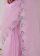 Ichika Saree Blouse Set - Mauve