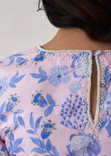 Ichika Saree Blouse Set - Mauve