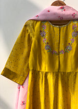 Toran Anarkali Set - Mustard Yellow