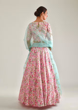 Gulaab Lehenga Set - Rose Pink