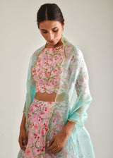 Gulaab Lehenga Set - Rose Pink