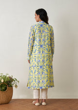 Sia Pleated Kurta Set - Buttercup Yellow