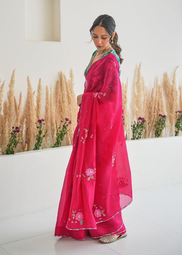 Ivy Saree - Red