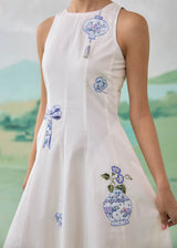 PORCELA FLOW DRESS - IVORY