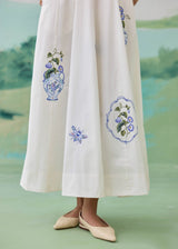 PORCELA FLOW DRESS - IVORY
