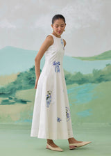 PORCELA FLOW DRESS - IVORY