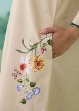 AUREA LONG KURTA WITH PANTS  - SAND