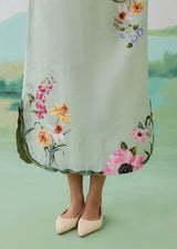 AUREA SHIRT DRESS - SAGE GREEN