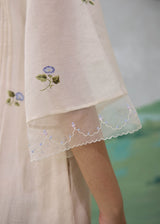 MEADOW COLOURBLOCK DRESS - WARM IVORY