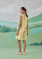 WILLOW  SHIFT DRESS - BUTTER YELLOW