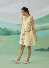 WILLOW  SHIFT DRESS - BUTTER YELLOW