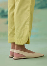 SERRA SHORT KURTA SET - OLIVE YELLOW