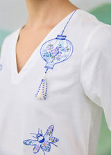 PORCELA SHIFT DRESS - IVORY