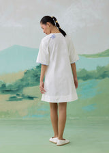 PORCELA SHIFT DRESS - IVORY
