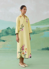 AUREA SHIRT DRESS - BUTTER YELLOW