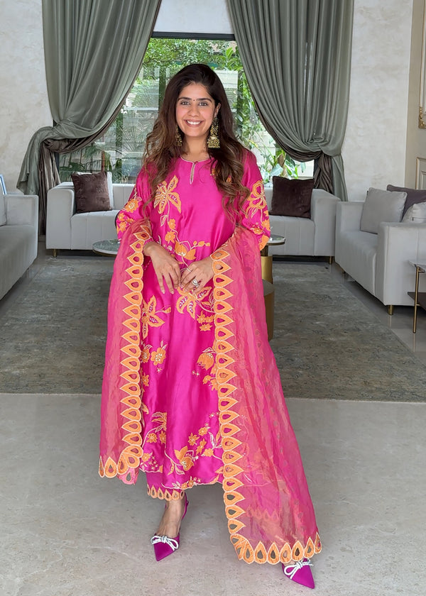 NELLI KURTA SET - PINK