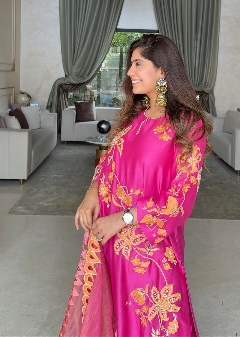 NELLI KURTA SET - PINK