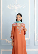 NAAZ KURTA SET - BURNT ORANGE