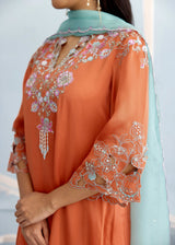 NAAZ KURTA SET - BURNT ORANGE