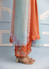 NAAZ KURTA SET - BURNT ORANGE