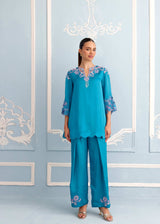NAYAB FARSHI SET - CERULEAN BLUE