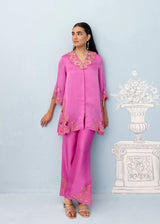 SAIRA CO-ORD SET - RANI PINK
