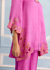 SAIRA CO-ORD SET - RANI PINK