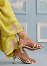 NAYAB FARSHI SET - CITRON YELLOW