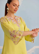 NAYAB FARSHI SET - CITRON YELLOW