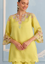 NAYAB FARSHI SET - CITRON YELLOW