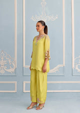 NAYAB FARSHI SET - CITRON YELLOW