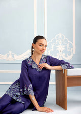 SAIRA CO-ORD SET - DEEP INDIGO