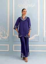 SAIRA CO-ORD SET - DEEP INDIGO