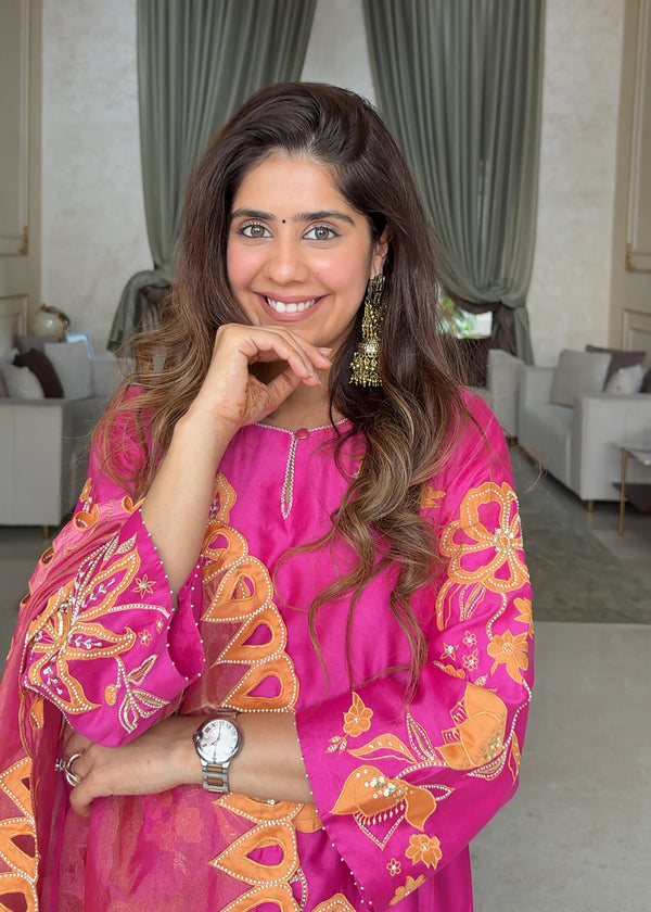 NELLI KURTA SET - PINK