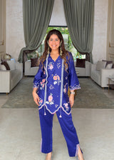 LUMA CO-ORD SET - AZURE BLUE