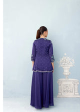 NAZM SHARARA SET - DEEP INDIGO