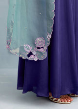 NAZM SHARARA SET - DEEP INDIGO