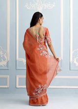 AARZOO SAREE - BURNT ORANGE