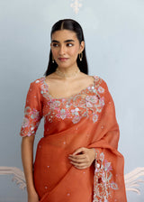 AARZOO SAREE - BURNT ORANGE