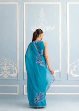 AARZOO SAREE - CERULEAN BLUE