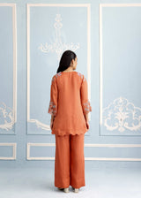 NAYAB FARSHI SET - BURNT ORANGE