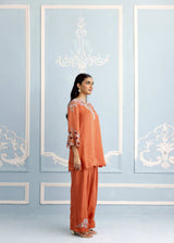 NAYAB FARSHI SET - BURNT ORANGE