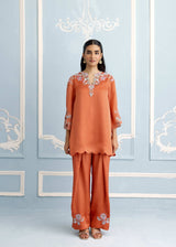 NAYAB FARSHI SET - BURNT ORANGE