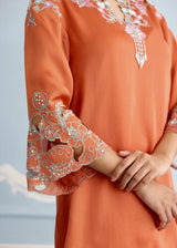 NAYAB FARSHI SET - BURNT ORANGE