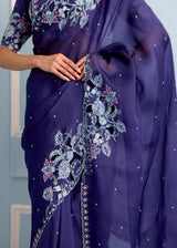 AARZOO SAREE - DEEP INDIGO