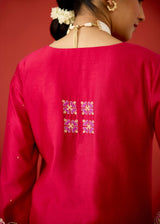 ZOYA KURTA SET - RED