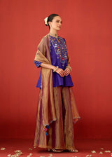 ABEER SHARARA SET - PURPLE