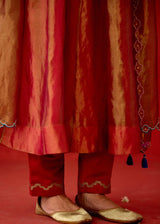 ZARIN ANARKALI SET - RED