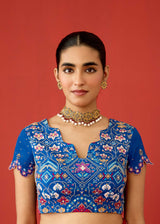 ZOHRA SAREE BLOUSE SET - RED