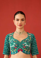 ZOHRA SAREE BLOUSE SET - PURPLE